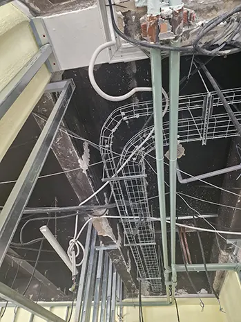 Instalación eléctrica en obra de construcción